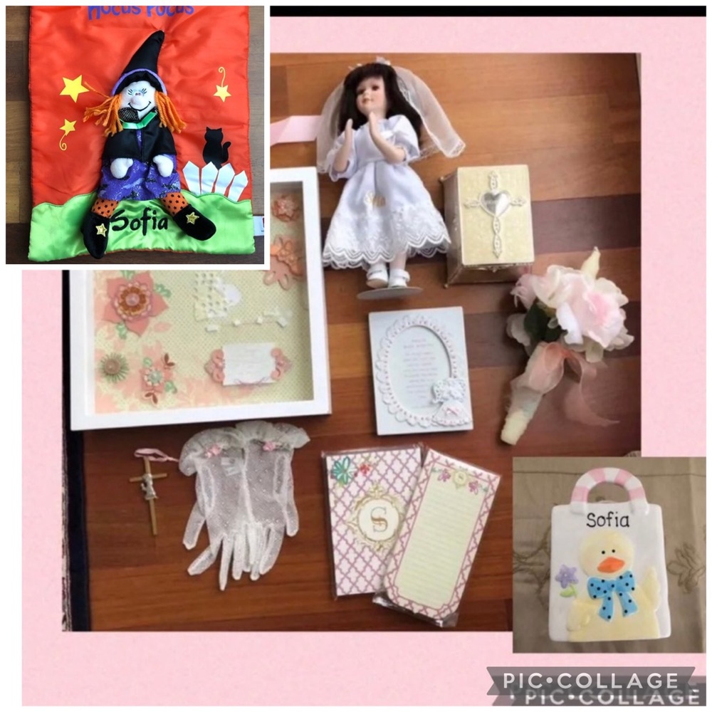 Personalized SOFIA First Communion bundle